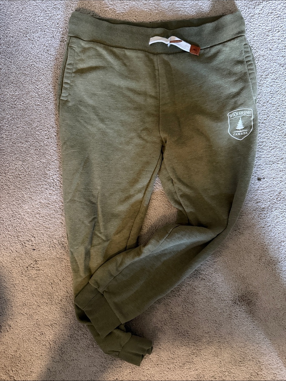 Green Sweatpants with Drawstring - Unbranded